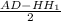 \frac{AD-HH_{1}}{2}