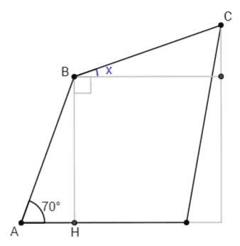 Ввыпуклом четырехугольнике abcd ab равен bc равен cd угол а равен 70 градусов угол c равен 100 граду