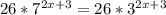 26*7^{2x+3}=26*3^{2x+3}