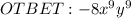 OTBET:-8x^9y^9