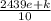 \frac{2439e+k}{10}