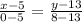 \frac{x-5}{0-5} = \frac{y-13}{8-13}