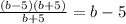 \frac{(b-5)(b+5)}{b+5}= b-5