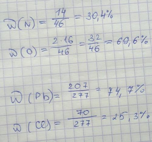 Дано: no2 pbcl2 найти: w( w( w( w(