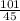 \frac{101}{45}