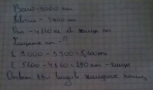 4клас на земном шаре живет 9000 видов птиц из них 3900 видов - певчие птиц из осталных видов певчие