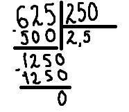 62,5: 25 решить в столбик заранее