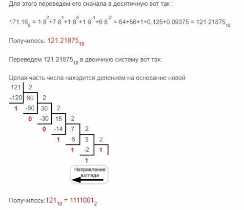 Написать числа в развернутом виде: 1) 171,16^8 2) 112,110113^8 3)770,7^8