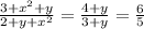 \frac{3+x^2+y}{2+y+x^2}= \frac{4+y}{3+y}= \frac{6}{5}