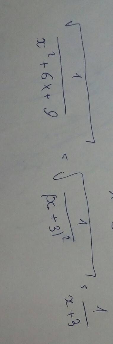 При каких значениях х уровнение имеет на (х^2+6х+9)^-1 и это все уравнение в большом корне