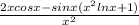 \frac{2xcosx-sinx(x^2lnx+1)}{x^2}