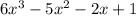 6x^3-5x^2-2x+1