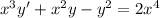 x^3y'+x^2y-y^2=2x^4