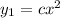 y_1 = cx^2