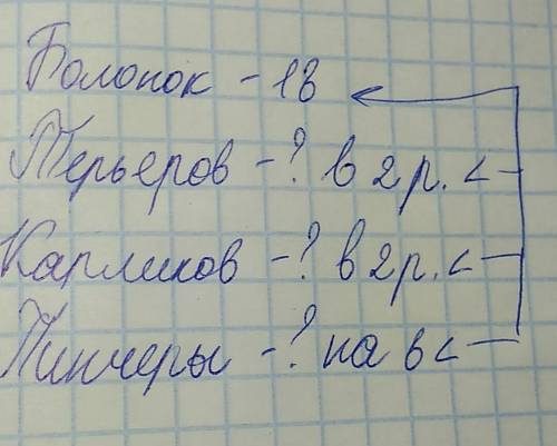 Как сделать схему к в конкурсе на лучшую сторожевую собаку района участвовали 18 болонок это в два р