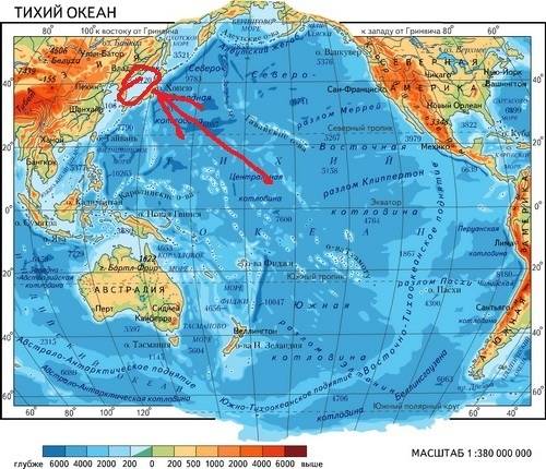 Вкакой части северно ледовитого океана находится охотское море