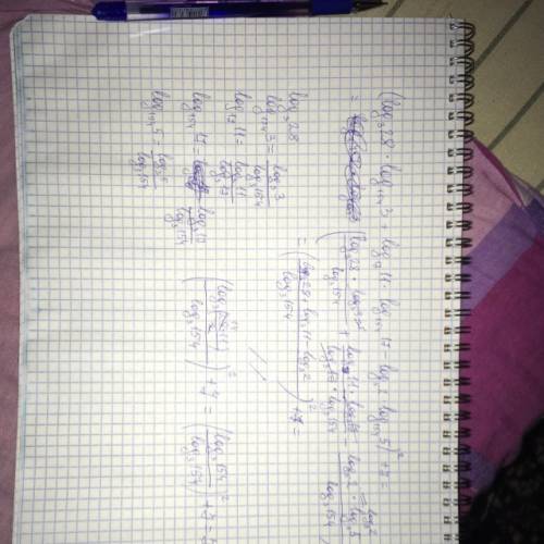 Найдите значение выражения: (log3(28)*log154(3)+log17(11)*log154(17)-log5(2)*log154(5))^2 +7