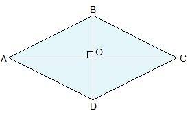 Может ли сторона ромба равняется половине его диагонали