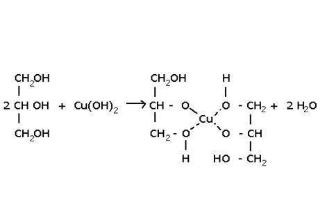 Напишите схему реакции взаимодействия этиленгликоля с гидроксидом меди с образованием хелатного комп