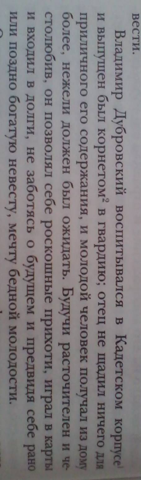 Описание владимира дубровского из романа по 3 главе