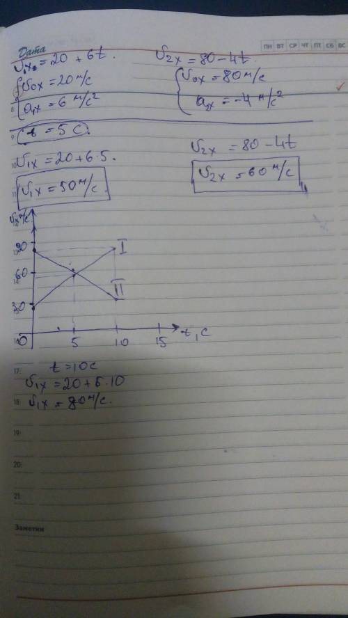 С10 класс . 1. зависимость координаты от времени при движении двух тел имеет вид x1 = 5+12t и x2 = 1