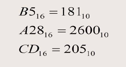 Шестнадцатеричные числа b5, a28,cd перевести в десятичную систему. плесс