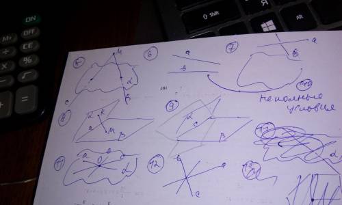 Сделайте чертежи по условиям , используя данные в них обозначения. 1)прямая mp лежит в плоскости a.