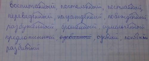 Образуйте от глаголов страдательные причастия времени выделите в причастиях суффиксыобразуйте от гла