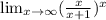 \lim_{x \to \infty} ( \frac{x}{x+1})^x