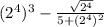 (2^{4})^{3}-\frac{\sqrt{2^{4}}}{5+(2^{4})^{2}}