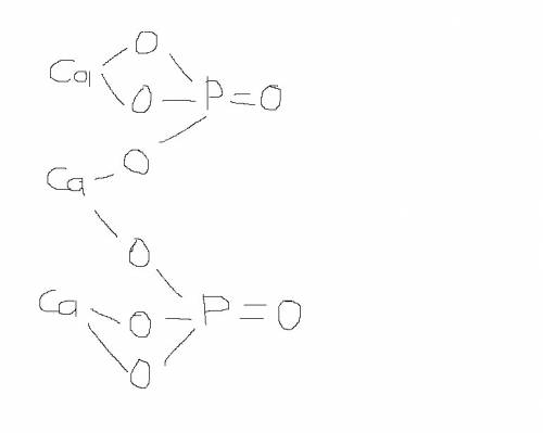 Требуется составить структурную формулу ca3(po4)2 заранее ! )
