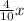 \frac{4}{10} x