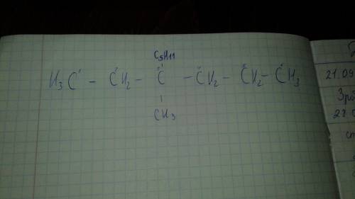 Напишите структурную формулу 3 метил 3 пентил гексан.)