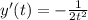 y'(t)= -\frac{1}{2t^{2} }