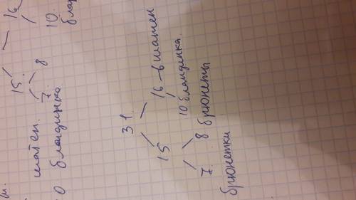 5) в танцевальном ансамбле 31 школьник. известно , что 15 из них - брюнеты или брюнетки , 10 девочек