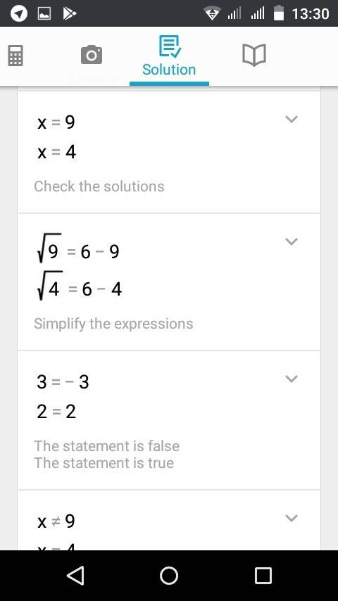 Решите графически уравнение: a) корень из x = 6-x