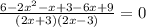 \frac{6 - 2 x^{2} - x + 3 - 6x + 9}{(2x+3)(2x-3)} = 0