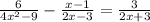 \frac{6}{4 x^{2} - 9} - \frac{x-1}{2x-3} = \frac{3}{2x+3}