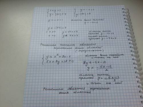 На плоскости оху постройте фигуру, координаты точек которой удовлетворяют системе неравенств : систе