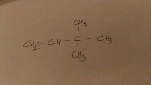 Структурна формула 3,3 - диметил - 1 - бутен