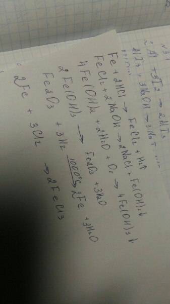 Составьте уравнения реакций, с которых можно осуществить следующие превращения: fe- fecl2- fe(oh)2-
