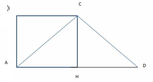 Прямоугольная трапеция делится диагональю на прямоугольный и равносторонний треугольники. найдите ср