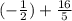 (- \frac{1}{2} )+ \frac{16}{5}