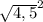 \sqrt{4,5}^2