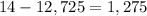 14-12,725=1,275