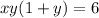 xy(1+y)=6