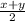 \frac{x+y}{2}