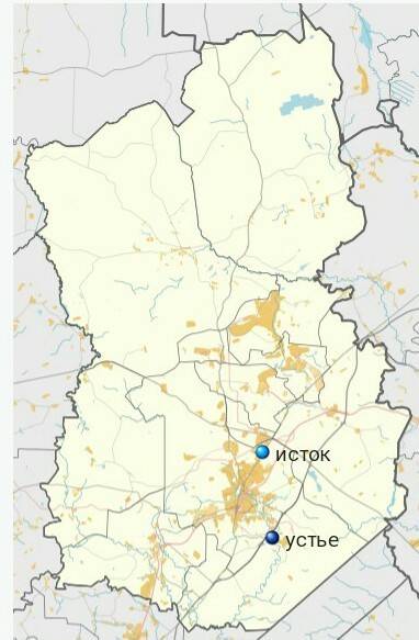 Куда течет река кончура нарисовать схему