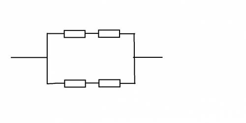 Как требуется соединить 4 проводника чтобы эквивалентное сопротивление осталось таким же как и у одн