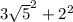 3 \sqrt{5} ^{2} + 2^{2}